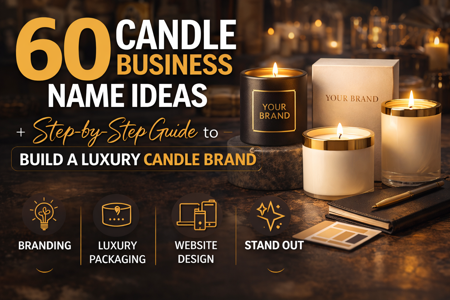 60 Candle Business Name Ideas + Step-by-Step Guide to Build a Luxury Candle Brand