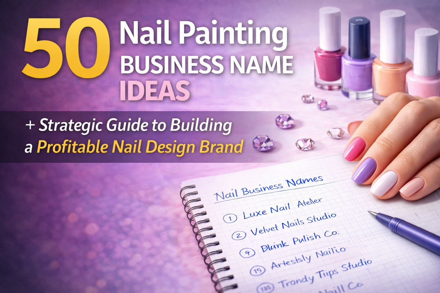 50 Nail Painting Business Name Ideas + Strategic Guide to Building a Profitable Nail Design Brand